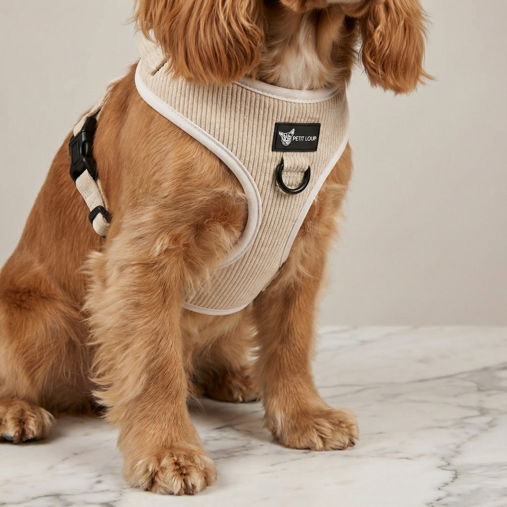 Dog harness — Cream Dream (Corduroy)