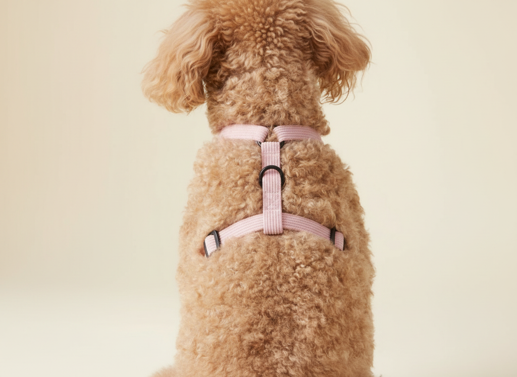 Dog harness — Lila (Lilac/Pink Corduroy)