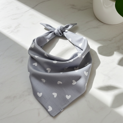 Dog bandana — Grey Love