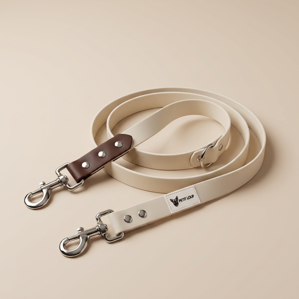 Hands-free dog leash (waist/crossbody)
