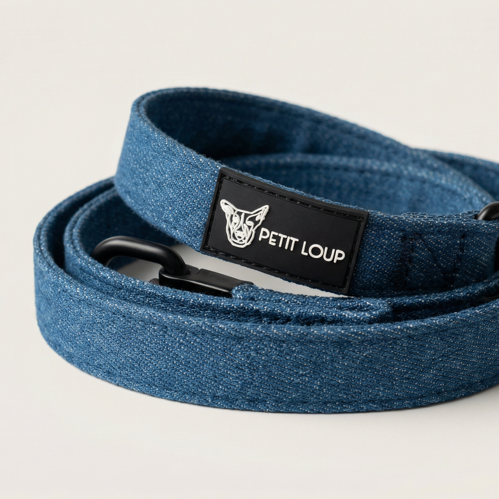 Dog leash — Denim