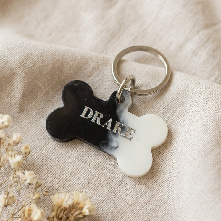 Dog name tag — Yin Yang