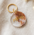 Round dog name tag — Abstract