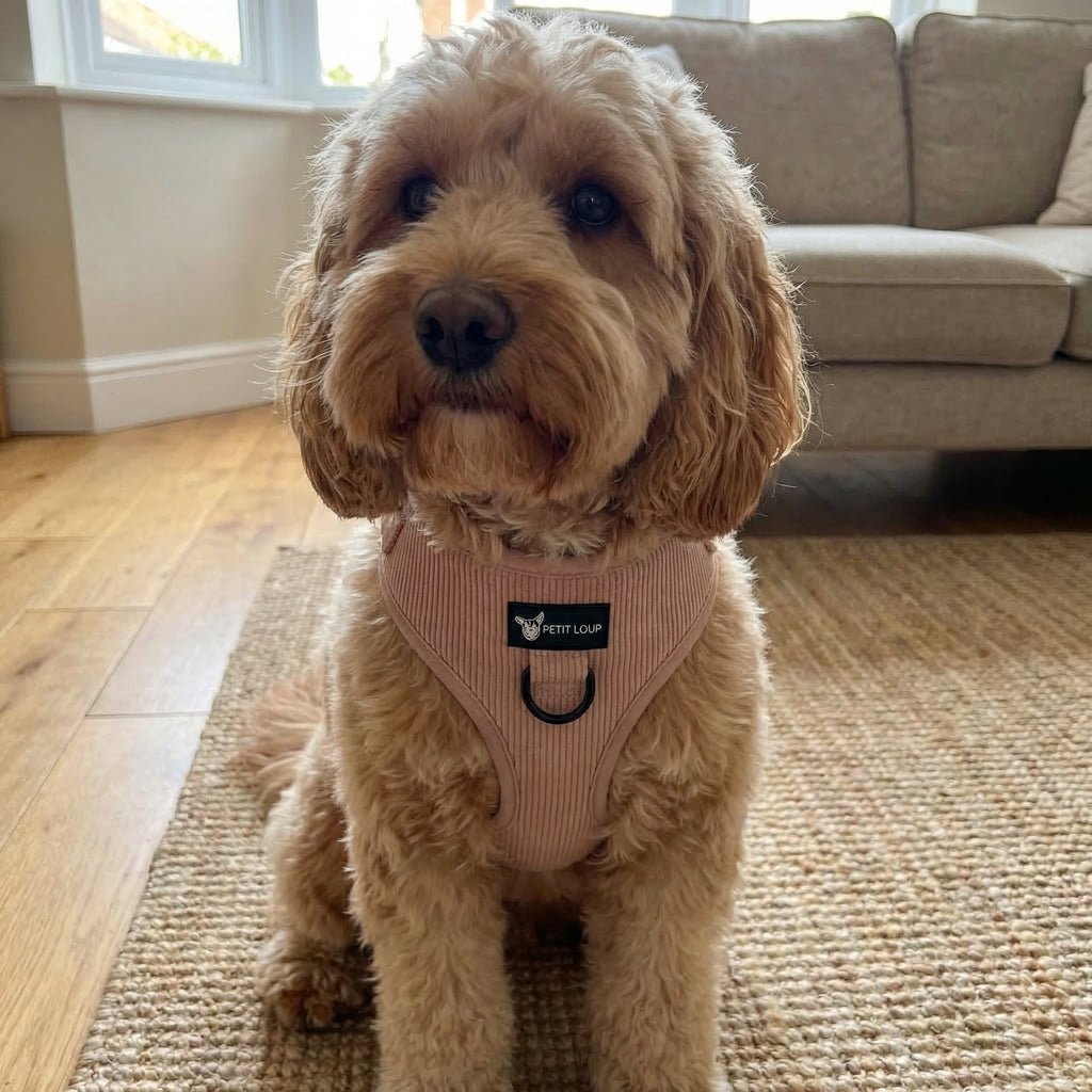 Dog harness — Nude (Corduroy)