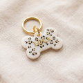 Dog name tag — Leopard Print